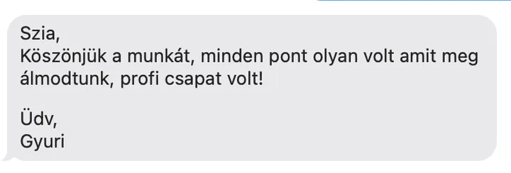 Ügyfél-visszajelzés képernyőképe (4)