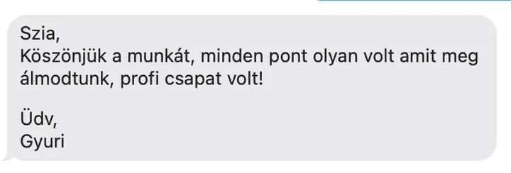 Ügyfél-visszajelzés képernyőképe (4)